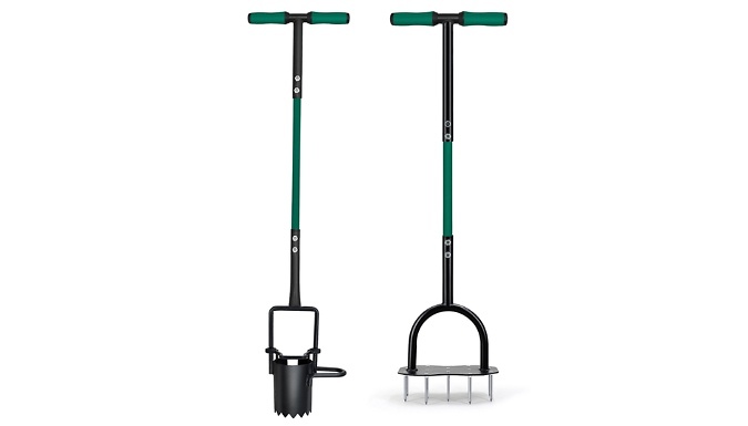Garden Gear Long-Handle Bulb Planter or Lawn Aerator
