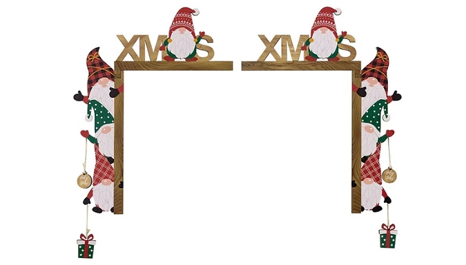 Creative Christmas Door Corner Decoration