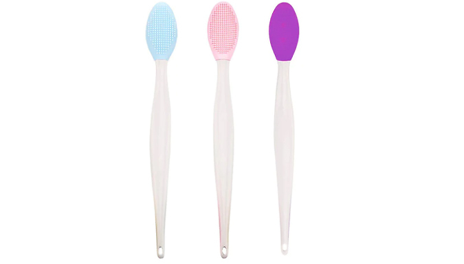 3x Double-Sided Silicone Facial Exfoliating Brush from Go Groopie IE