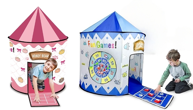 Foldable Kids Tent Playhouse - Pink or Blue