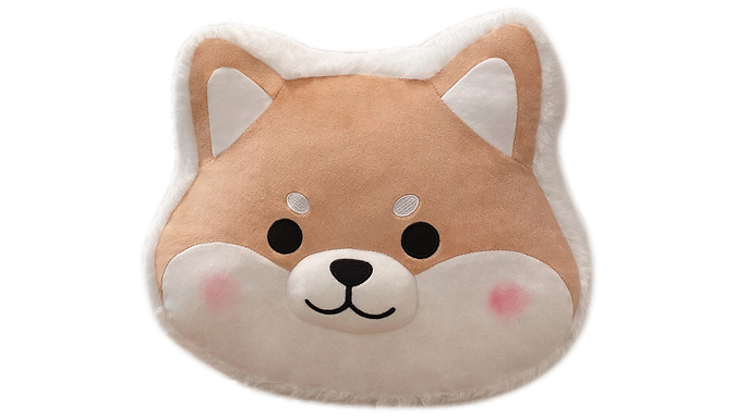 Cartoon Animal Face Furry Cushion - 9 Designs