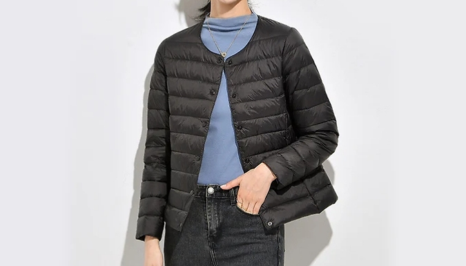 Women's Lightweight Down-Lined Jacket - 14 Colours, 6 Sizes!