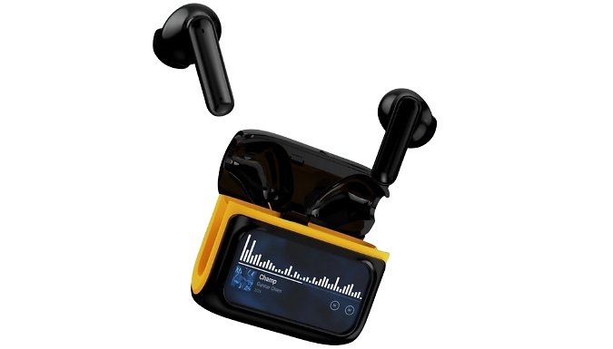 Touch-Control Bluetooth Earphones with Charging Case - 2 Colours!