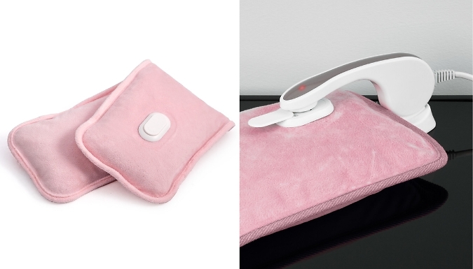 Rechargeable Electric Hot Water Bottle - 3 Colours, 2 Sizes