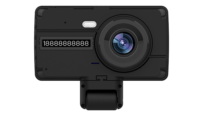 Motion Sensor Dual-Lens Dash Cam - Optional 16GB or 32GB SD Card