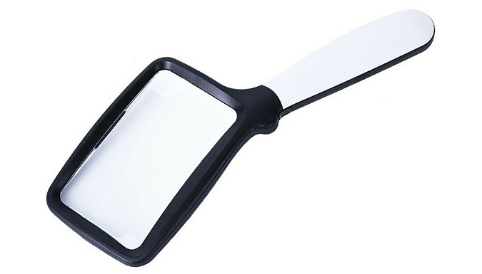 Handheld Reading Magnifier Lens with 5 LED Lights from Go Groopie IE