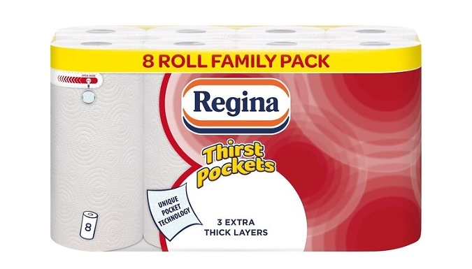 Regina 3-Ply Thirst Pockets Kitchen Towel