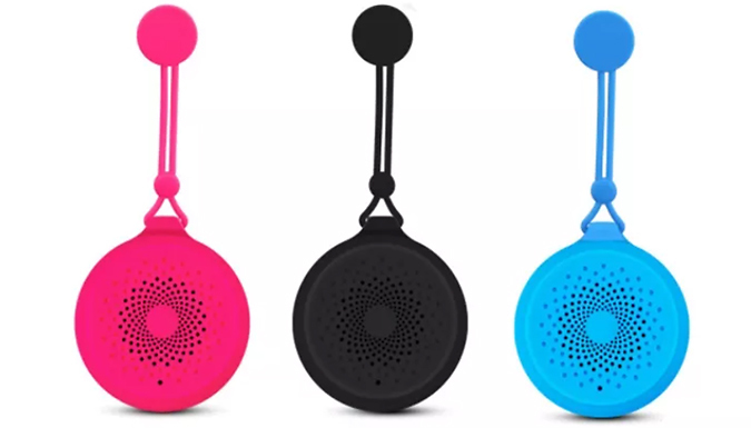 Waterproof Bluetooth Compatible Suction Cup Shower Speaker - 3 Colours