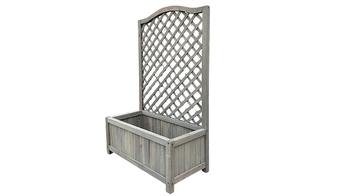 Garden Planter with Trellis