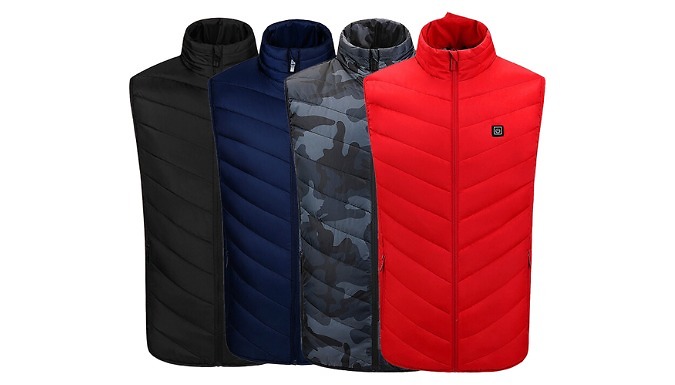 Unisex USB Heated Gilet - 4 Colours & 9 Sizes