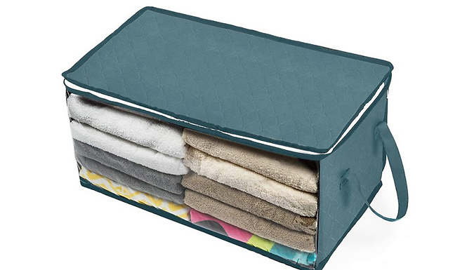 2 or 4-Pack Foldable Box Storage Bag - 2 Colours