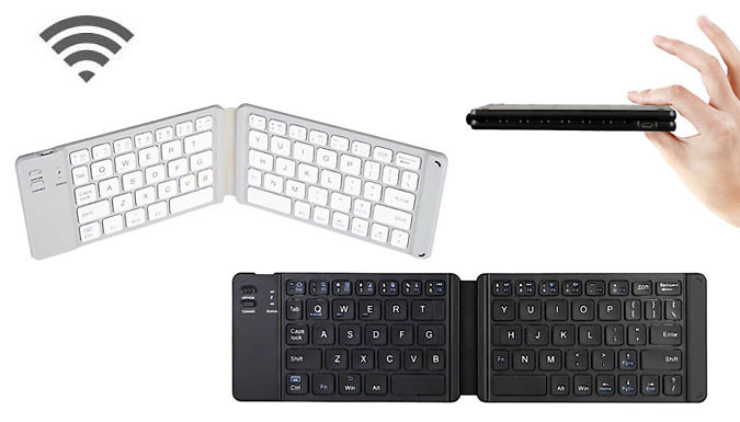 SecretStorz Folding Bluetooth Smartphone Compatible Keyboard - 2 Colours