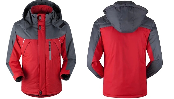 Wind & Water-Resistant Thermal Fleece-Lined Unisex Jacket - 3 Colours & 7 Sizes