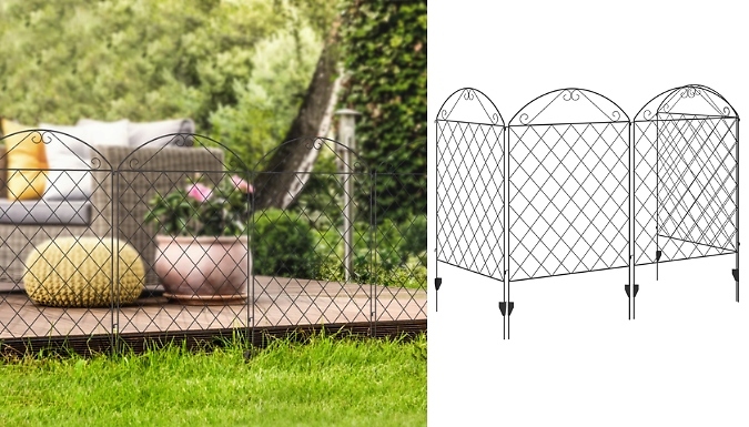 Outsunny Decorative Garden Fence - 2 Designs at Go Groopie