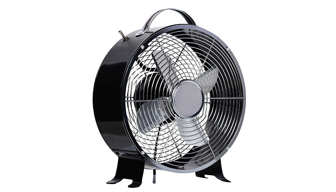 Electric 2-Speed Portable Desktop Steel Fan