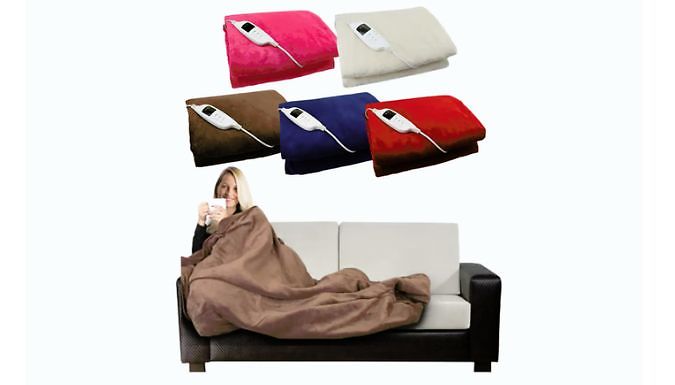 Luxury Washable Heated Throw with 9 Settings! - 8 Colours