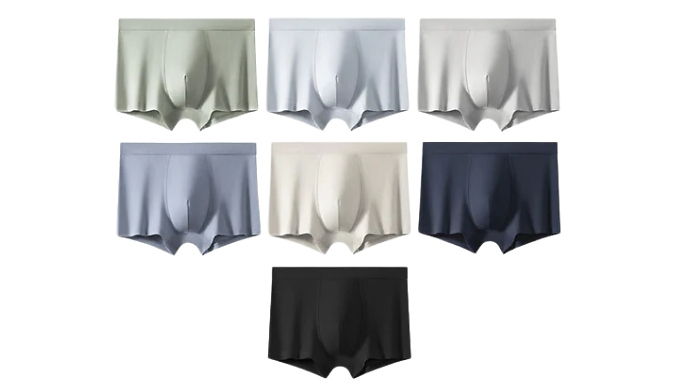 3 or 5-Pack of Men's Cotton Mesh Boxer Briefs - 7 Colours, 5 Sizes!