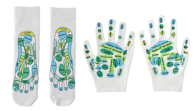 Acupressure Reflexology Gloves & Socks Set at Go Groopie IE
