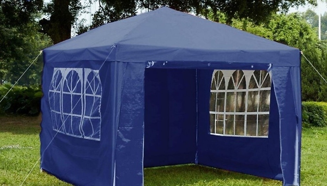 3m Waterproof Gazebo with Detachable Sides! - 4 Colours