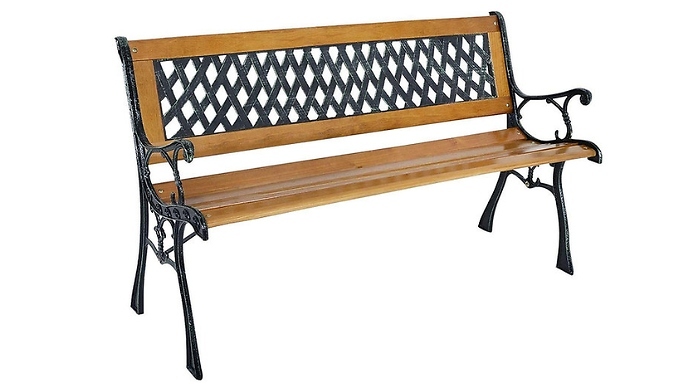 Image of 3-Seater Venice Metal Garden Bench
