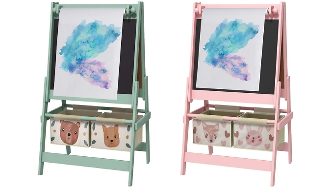 3-in-1 Kids Art Easel - Pink or Green