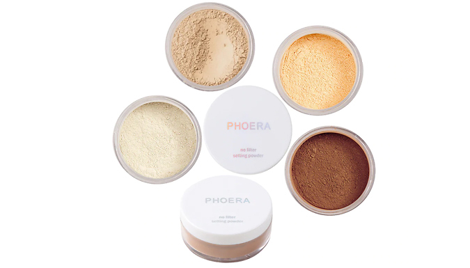 1 or 2-Pack of Phoera No-Filter Setting Powder - 4 Shades