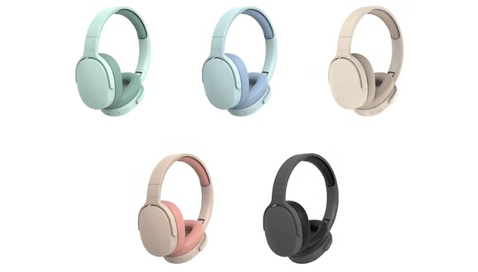 Bluetooth Hi-Fi Headphones - 5 Colours