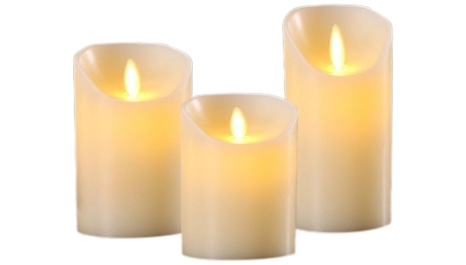 1, 2 or 3-Pack of Colour Changing Flameless LED Candles