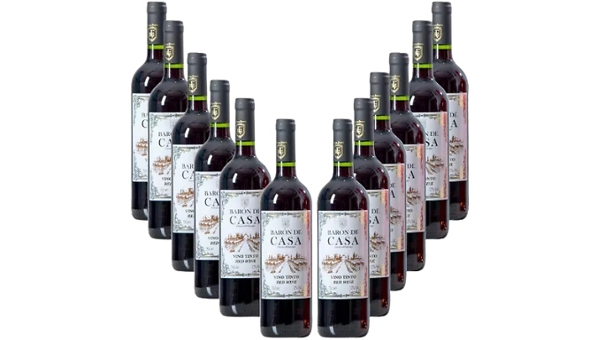 12 Bottles of Baron de Casa Tempranillo Red Wine