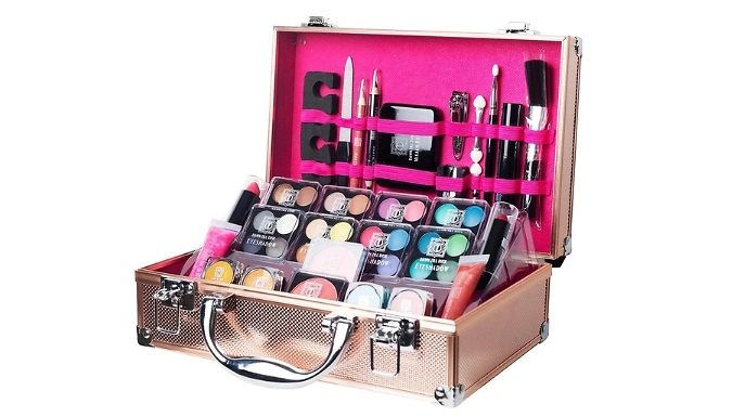 54-Piece Makeup Set with Travel Vanity Box
