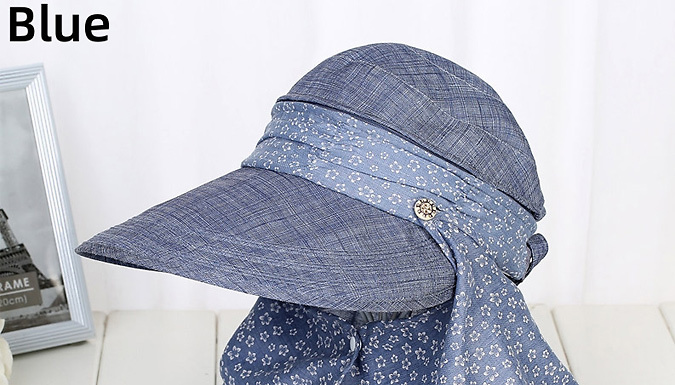 Face & Neck Protecting Sun Hat - 7 Colours