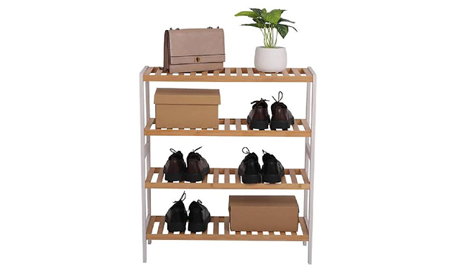 Bamboo Shoe Rack