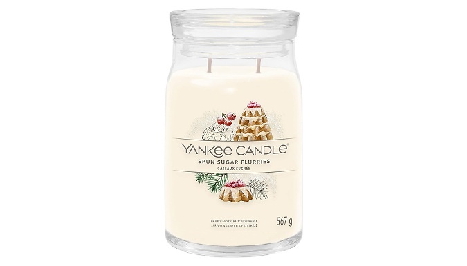 Yankee Candle Spun Sugar Flurries Double Wick Candle - 567g!