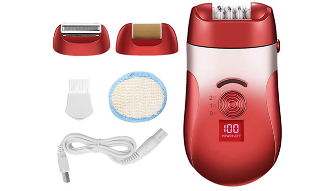 3-in-1 3-Speed Rechargeable Body Epilator