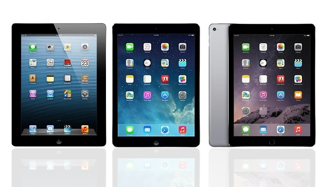 Apple iPad 4, Air or Air 2 - 16GB to 64GB