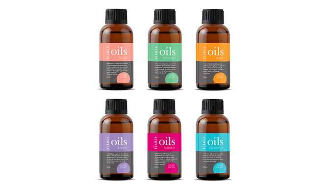 1, 2, 3 or 6-Pack of Glamza Essential Oils - 10ml or 100ml