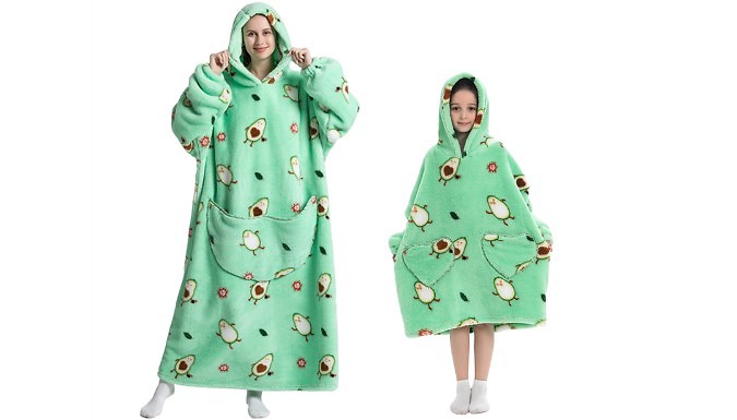 Matching Family Snuggle Blanket Hoodies - 9 Designs, 4 Sizes