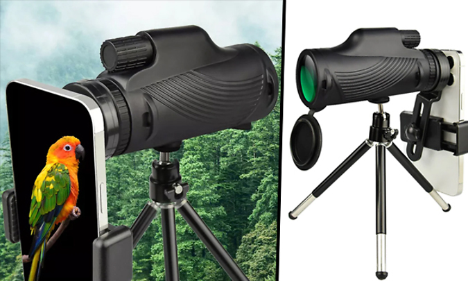 30x HD Night Vision Waterproof Monocular Telescope