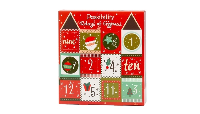 Twelve Days of Fizzmass Bath Fizzer Advent Calendar