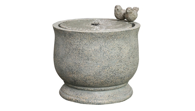 Serenity Granite-Effect Birdbath Water Feature