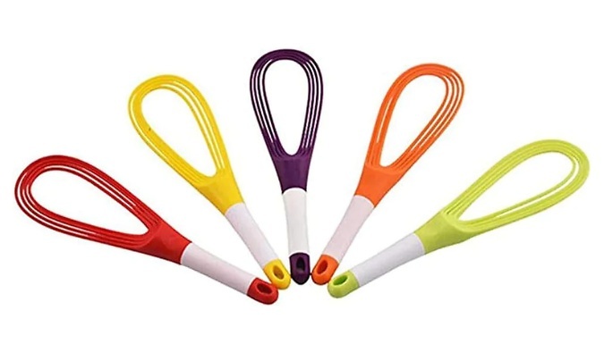 Compact Folding Rotary Hand Whisk - 5 Colours