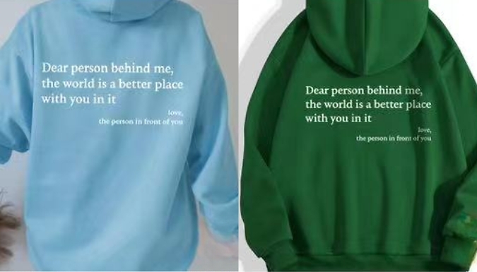 Dear Person Behind Me Sweatshirt - 10 Colours, 7 Sizes