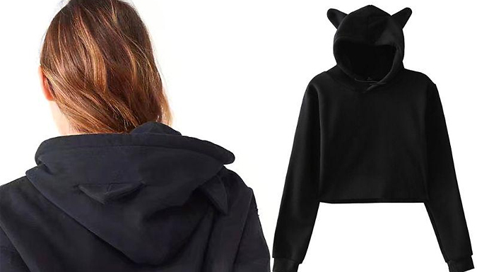 Cat Ears Pullover Hoodie - 5 Colours & 7 Sizes