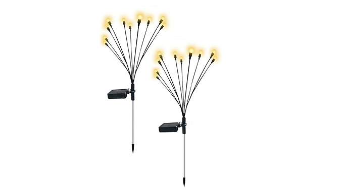 Solar Starburst Swaying Garden Lights Set - 2 Colours