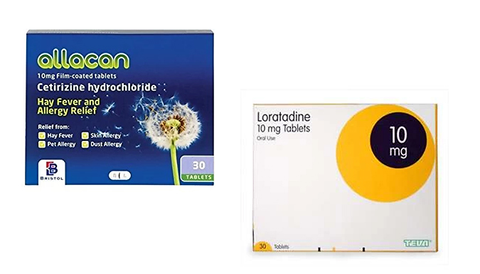 6 or 12-Month Supply of Hay Fever Tablets (10mg) - Cetirizine or Loratadine