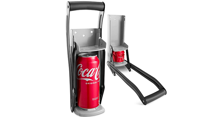 2-in-1 Wall-Mounted Can Crusher & Bottle Opener