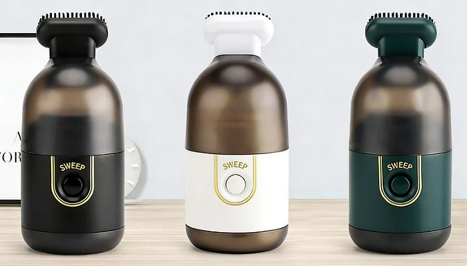 Portable Cordless Desktop Vacuum Cleaner - 3 Colours!