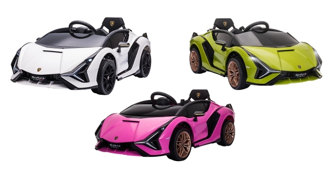 HOMCOM Lamborghini Sian 12V Kids Electric Ride On Car - 3 Colours