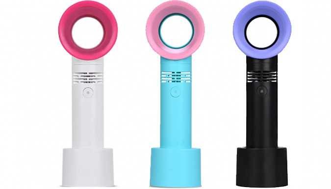 Portable USB Rechargeable Bladeless Fan - 3 Colours