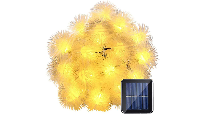Solar Powered LED Dandelion Flower Lights - 3 Sizes & 3 Colours